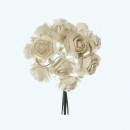 2.5", 1.75" Diameter Paper Flower 12X12 | White 2.5", 1.75" Diameter Paper Flower 12X12 | White